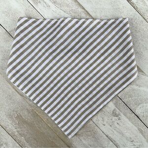Taupe and white strip bandana size small
